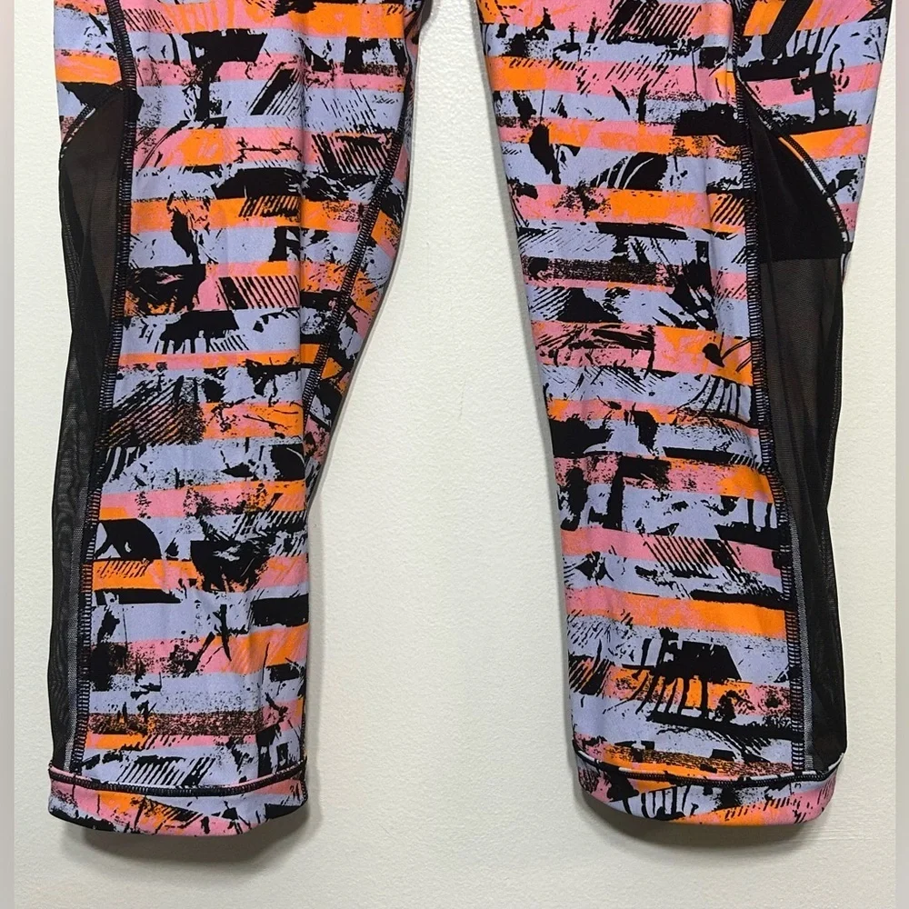 Lululemon Sun Runner Crop Inversion Multi Color Cropped Leggings